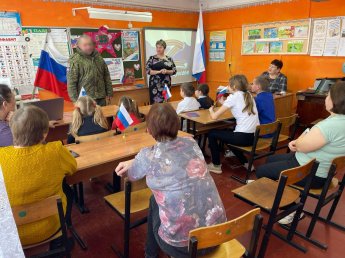Встреча учащихся с участником специальной  военной операции